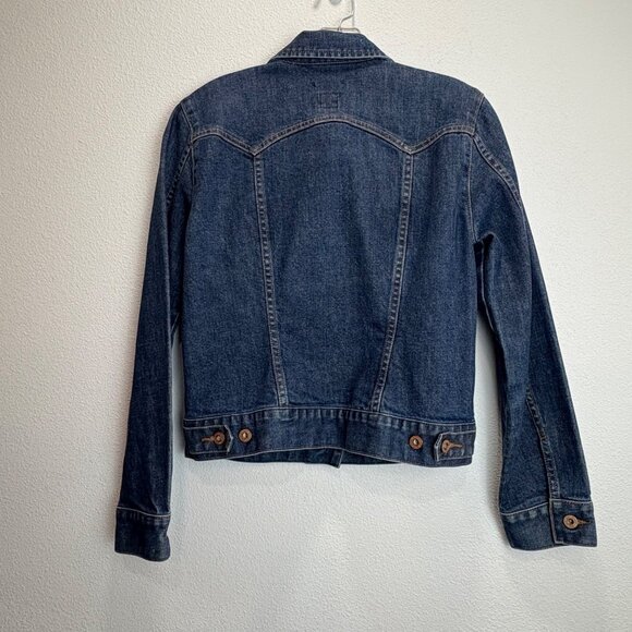 Vintage Gap Womens Stretch Denim Jacket Medium Y2K Trucker - Picture 4 of 7